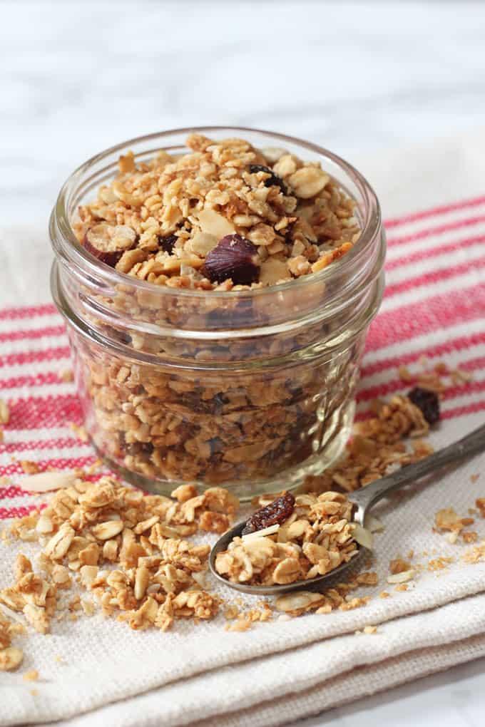 Granola en el microondas