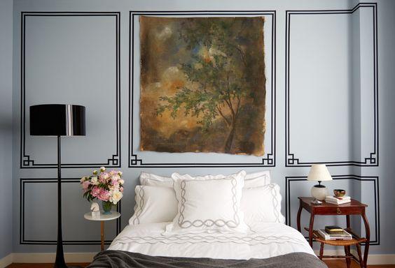 deco retro actual - molduras en paredes