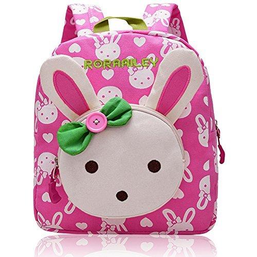 Vox Cute Rabbit Animal Cartoon Kids Backpack Baby Girls Boys Schoolbag Toddler Bag (Pink)