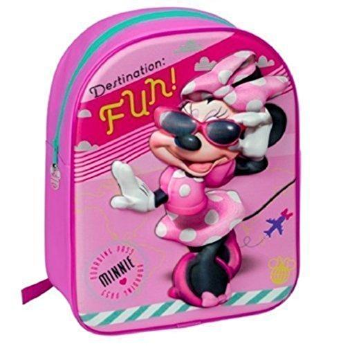 Disney Minnie Mouse 3D Girls Junior Backpack schoolbag