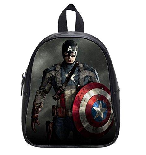 Emana Custom Brave Captain America Printing Backpack Children Students School Bag