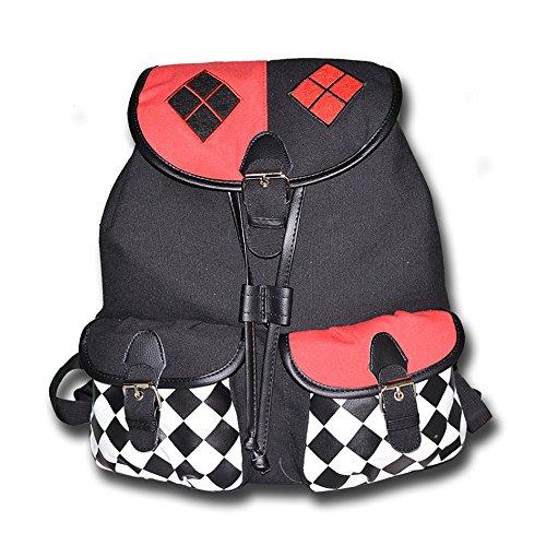 Suicide Squad Schoolbag DC Comics Harley Quinn Knapsack Mochilabeam Mouth Backpack