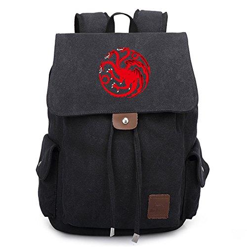YOURNELO Unisex Game of Thrones A Song of Ice and Fire Backpack Schoolbag Bookbag Rucksack (A)