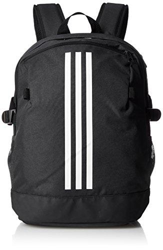 adidas 3-Stripe Power Schoolbag/Backpack - Black/White - Medium