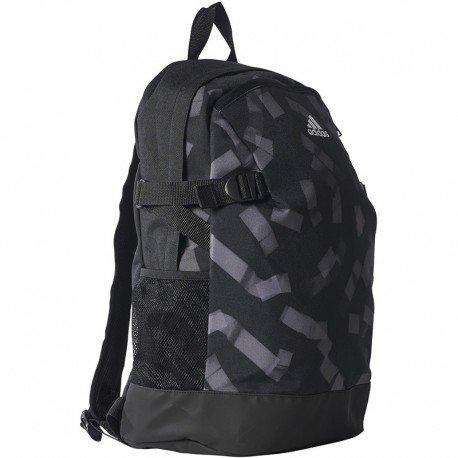 adidas Graphic Power Medium Schoolbag/Backpack - Black/White - Medium