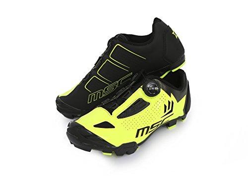 MSC Bikes Aero XC Zapatillas Ciclismo, Amarillo, T-44