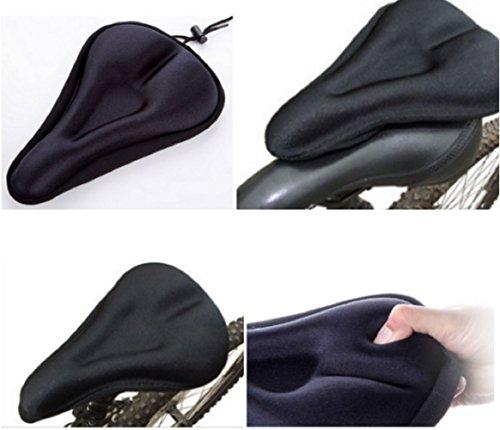 Funda Sillín Bicicleta, Cubierta para Sillín de Bici MTB Impermeable Unisex Color Negro