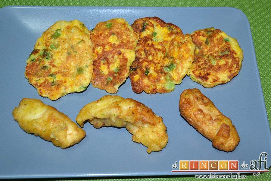 Tortitas de maíz, sugerencia de presentación