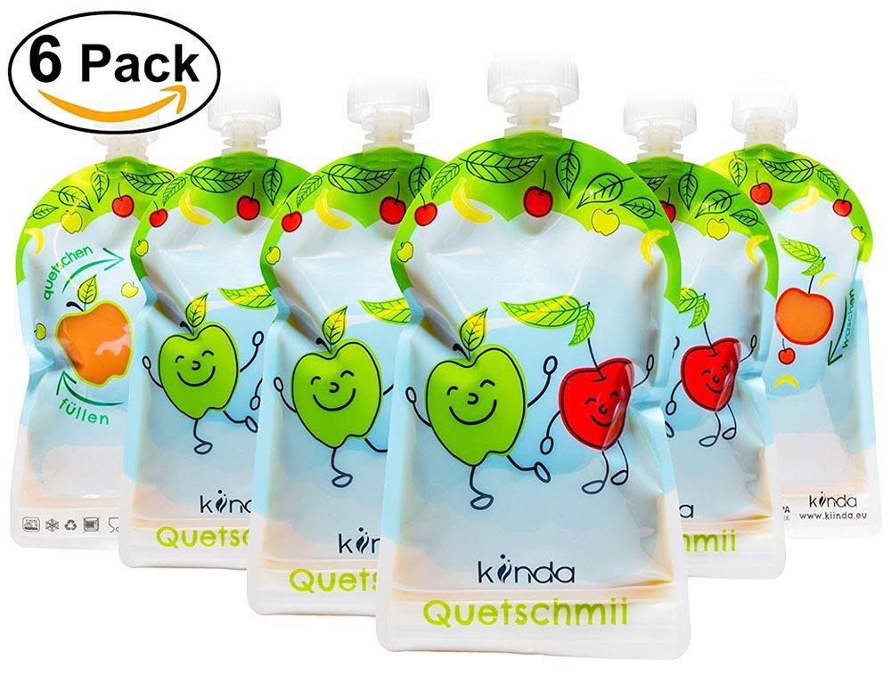 bolsa de comida reutilizable para bebes