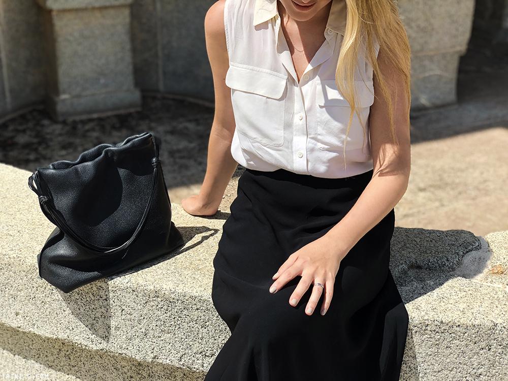 Trini | Equipment shirt The Row skirt