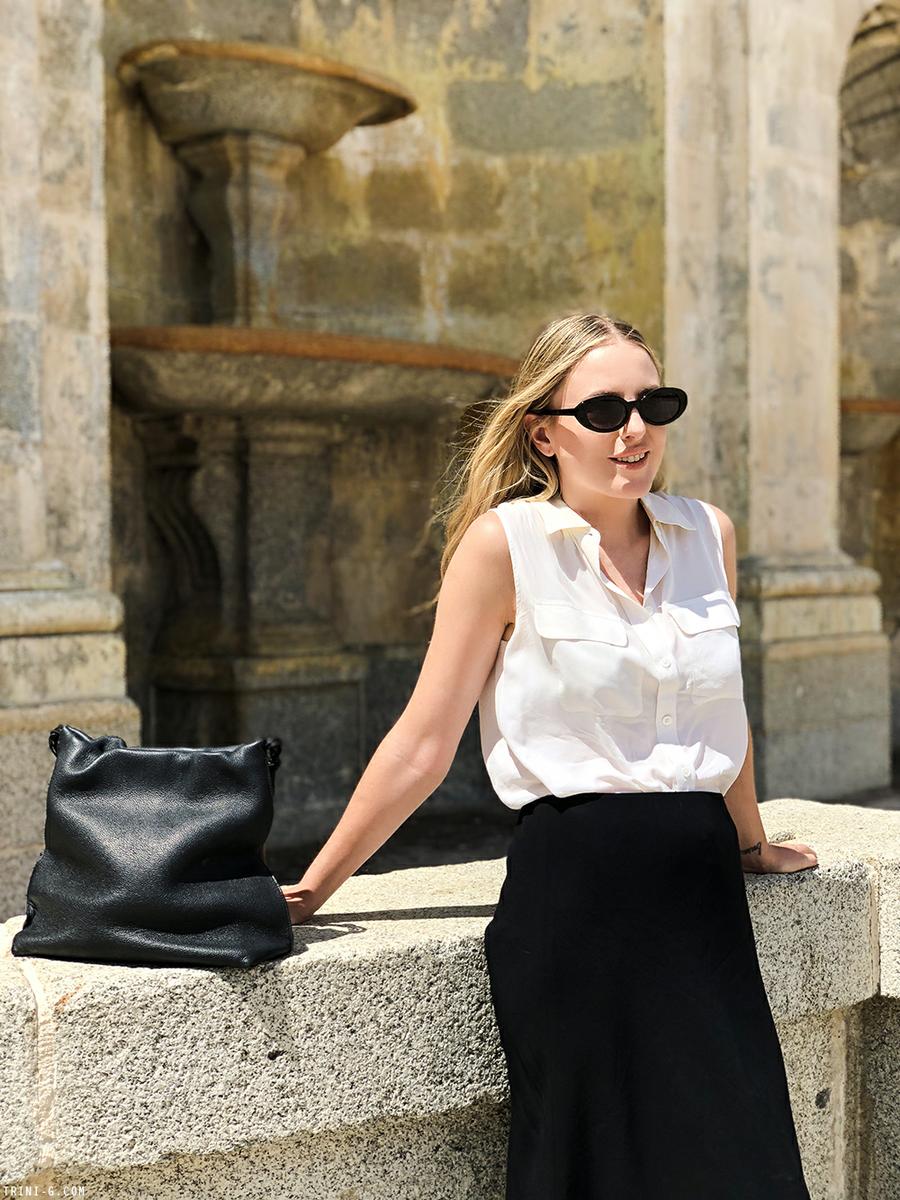 Trini | Equipment shirt The Row skirt