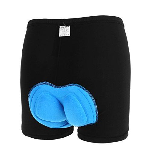 Lixada Gel Pantalones Cortos de Bicicleta Talle Alto Gel Acolchado 3D Ropa Interior Ciclismo