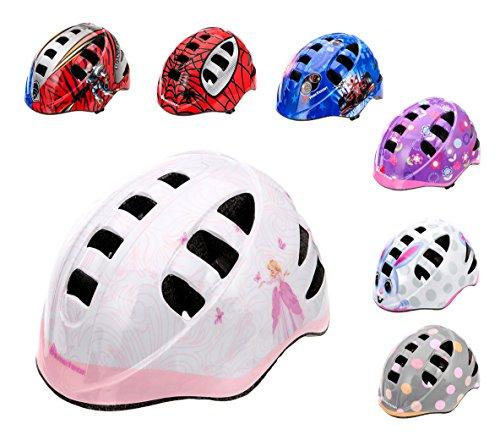 meteor Casco protector para bicicleta infantil, para niños, talla pequeña (M, PRINCESS)