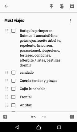 listado de cosas para meter en la maleta antes de ir de viaje