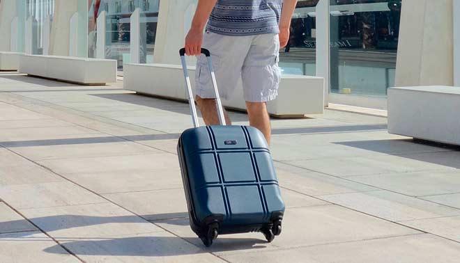 maleta trolley con ruedas rígida