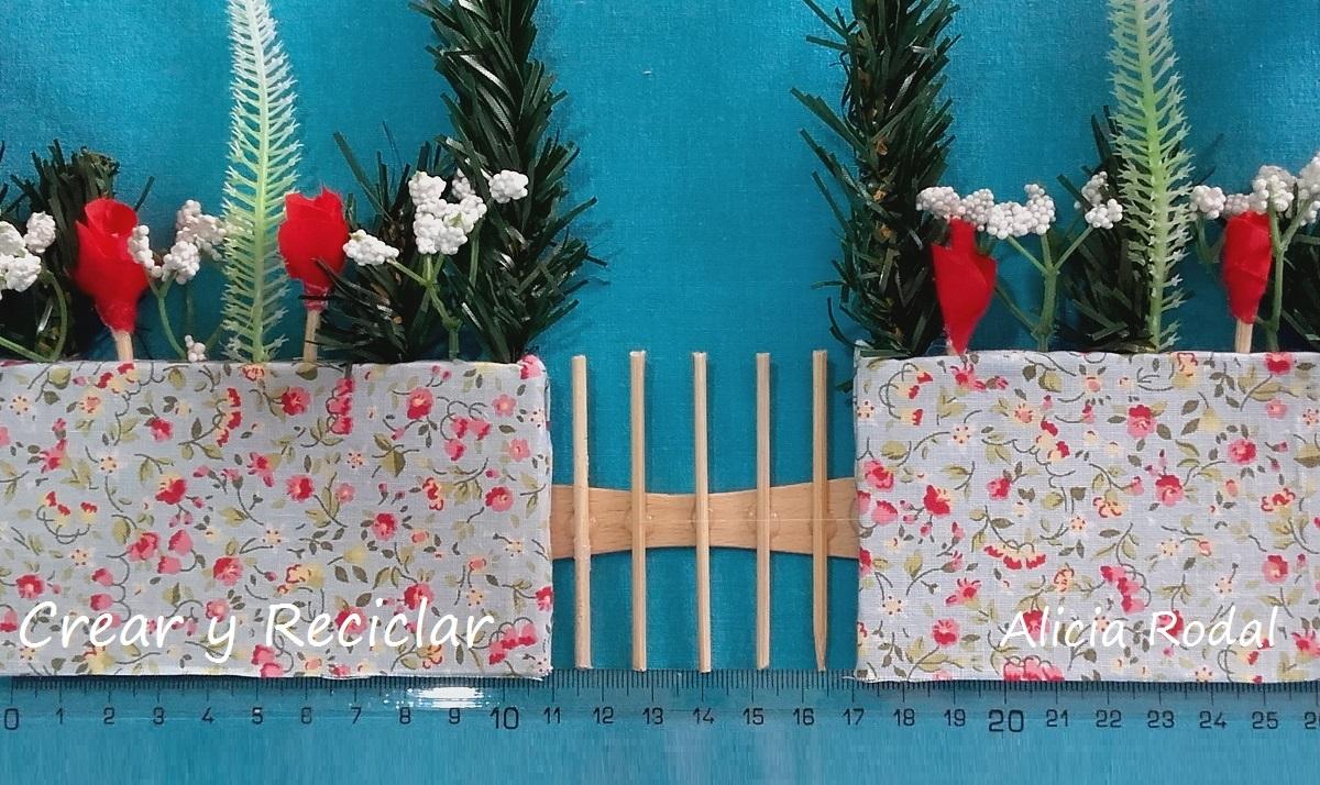 Mini jardineras y palmera para la piscina para la casa de muñecas DIY