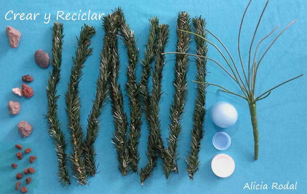 Mini jardineras y palmera para la piscina para la casa de muñecas DIY