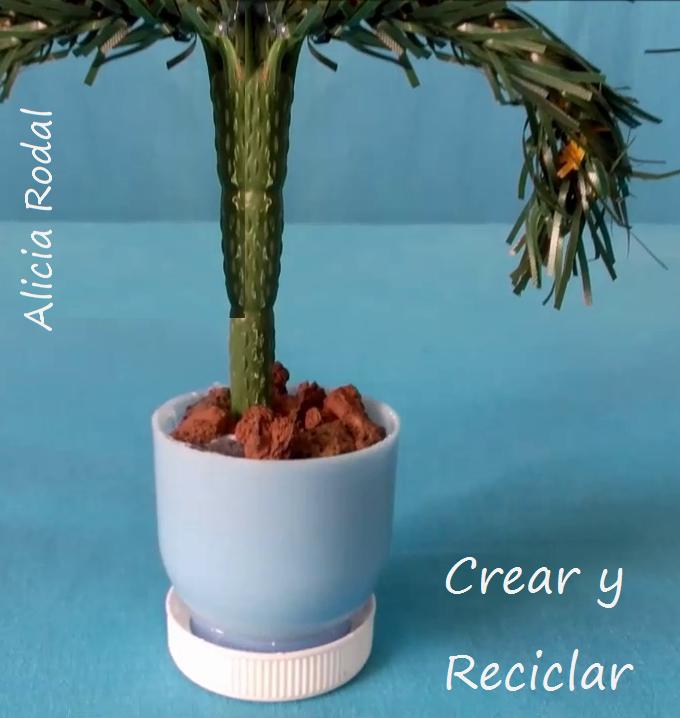 Mini jardineras y palmera para la piscina para la casa de muñecas DIY