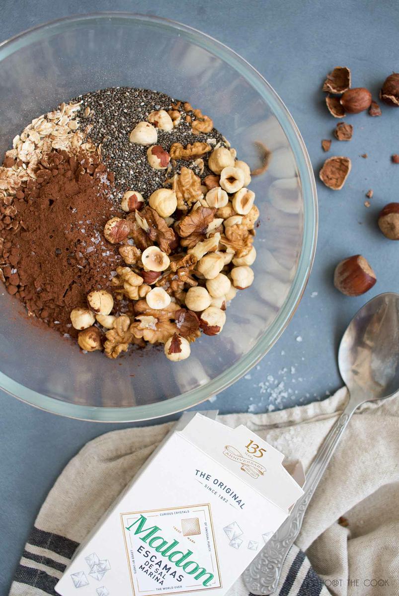 muesli con chocolate, receta saludable