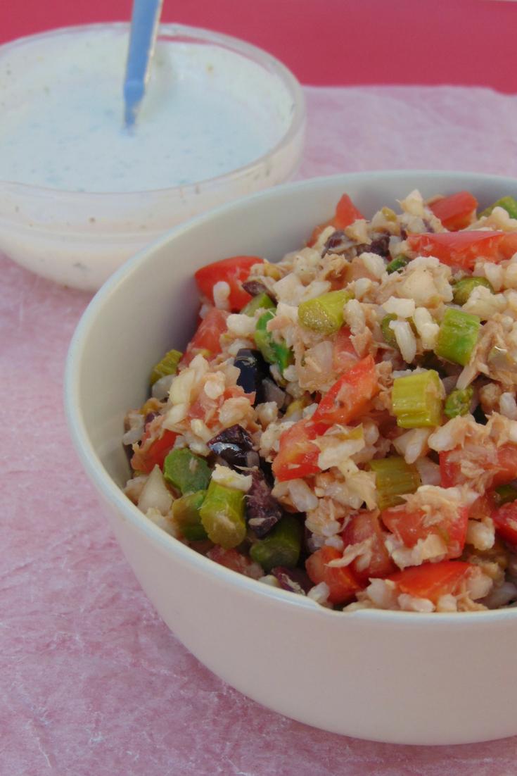 ensalada de arroz con esparragos y atun paso a paso