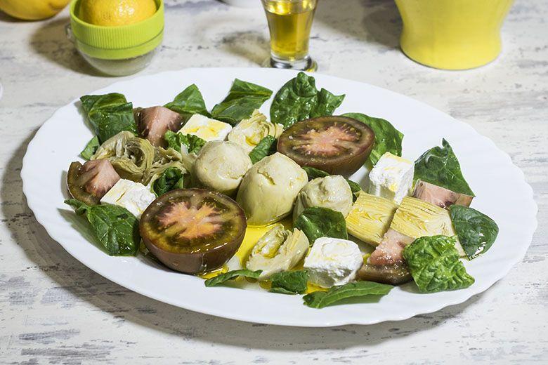 ensalada de espárragos