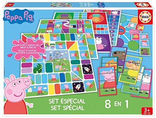 Peppa Pig Set especial de 8 juegos (Educa Borrás 16791)