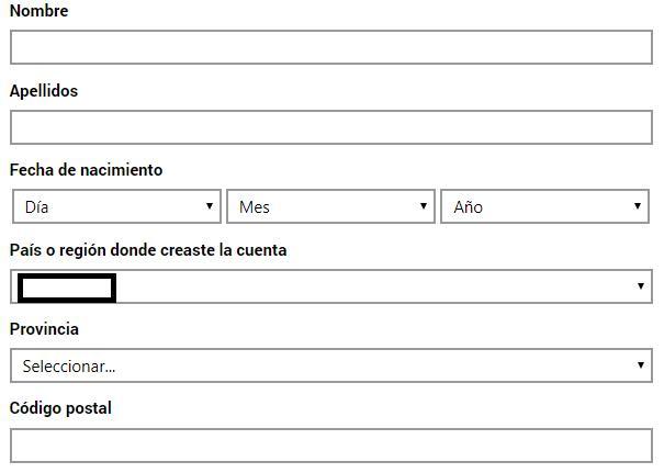 formulario de recuperacion cuenta