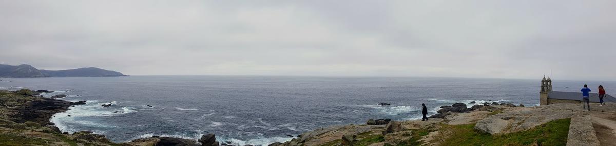 Panorámica del Santuario da Nosa Señora da Barca. Muxía.