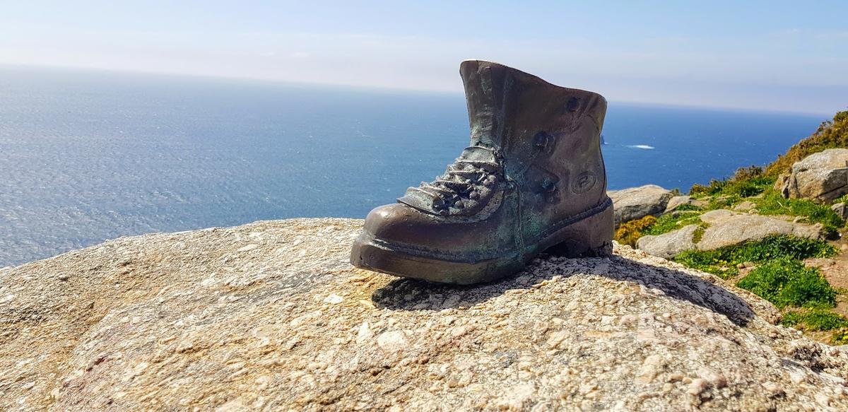 Bota del peregrino. Fisterra.