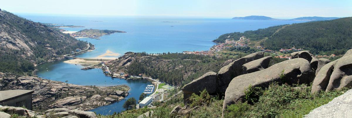 Panorámica desde el Mirador do Ézaro.