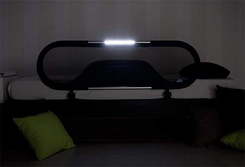 barrera de cama con leds