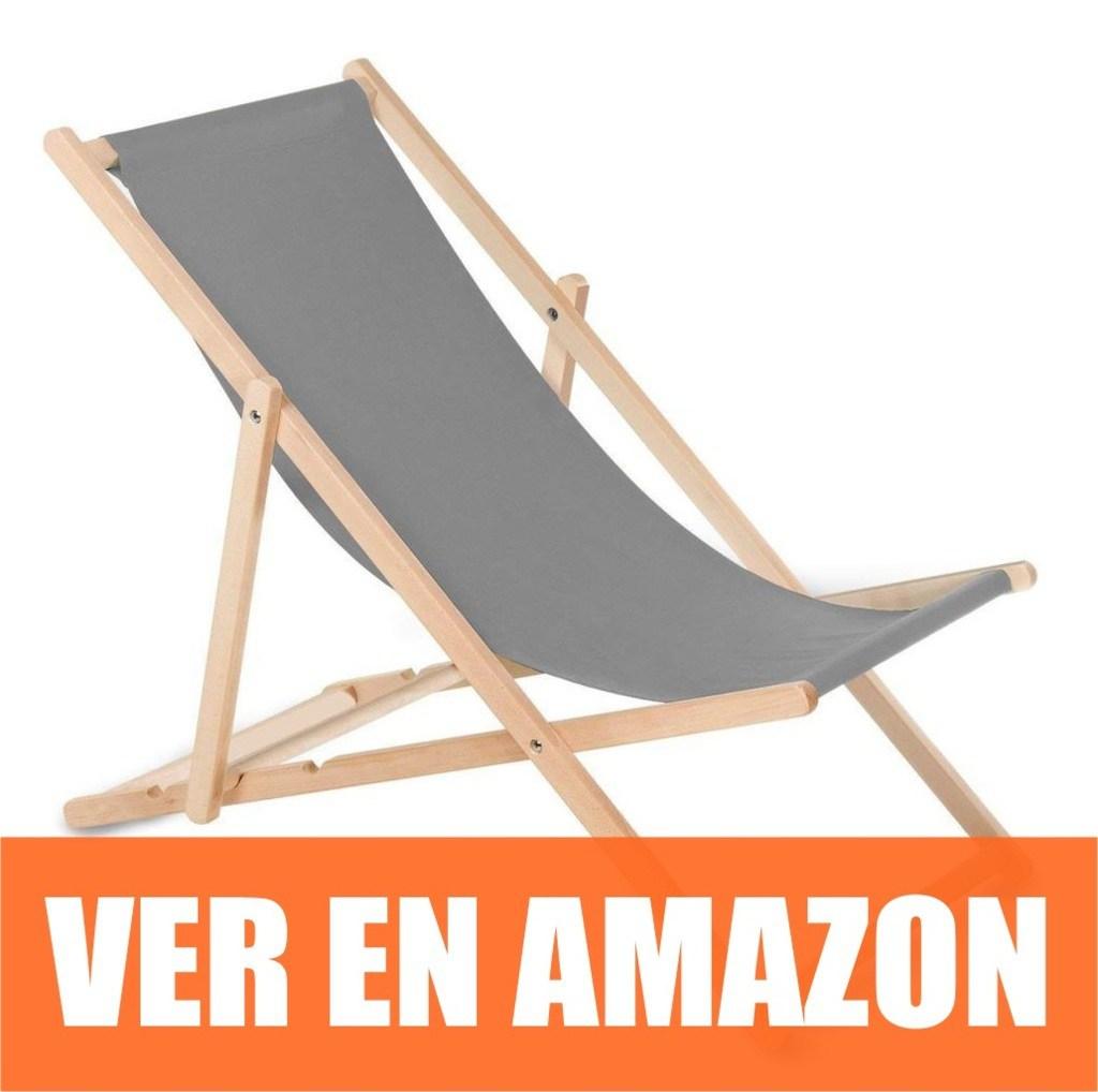 GreenBlue - Tumbona plegable en madera