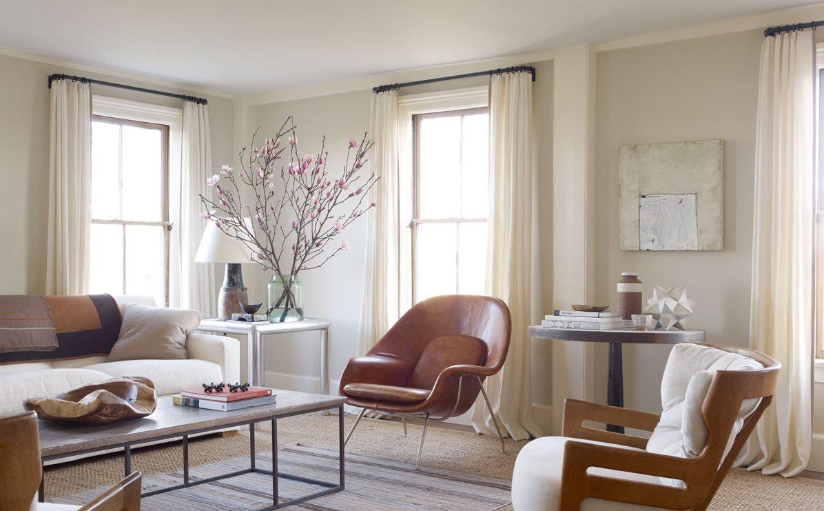 cortinas en el salón- ambiente cálido