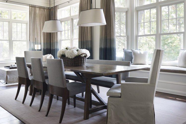 cortinas en el salón - degradado