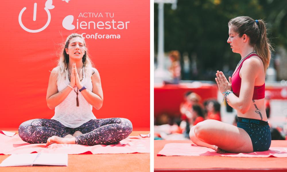 Postura del Zapatero Practica yoga en casa con Conforama