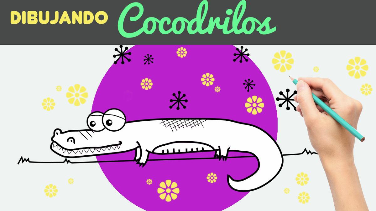 dibujar un cocodrilo