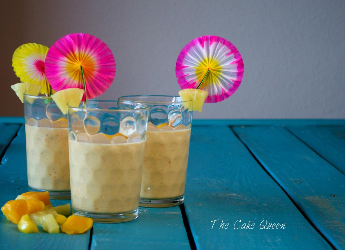 Smoothie de frutas tropicales