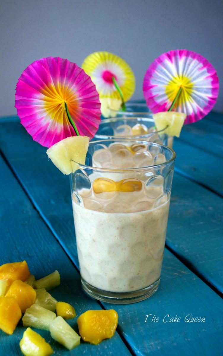 Smoothie de frutas tropicales