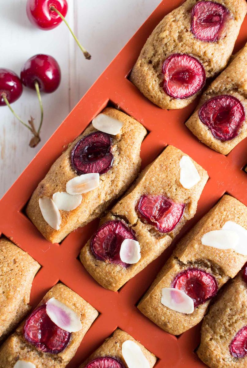 Receta Financiers de Cereza