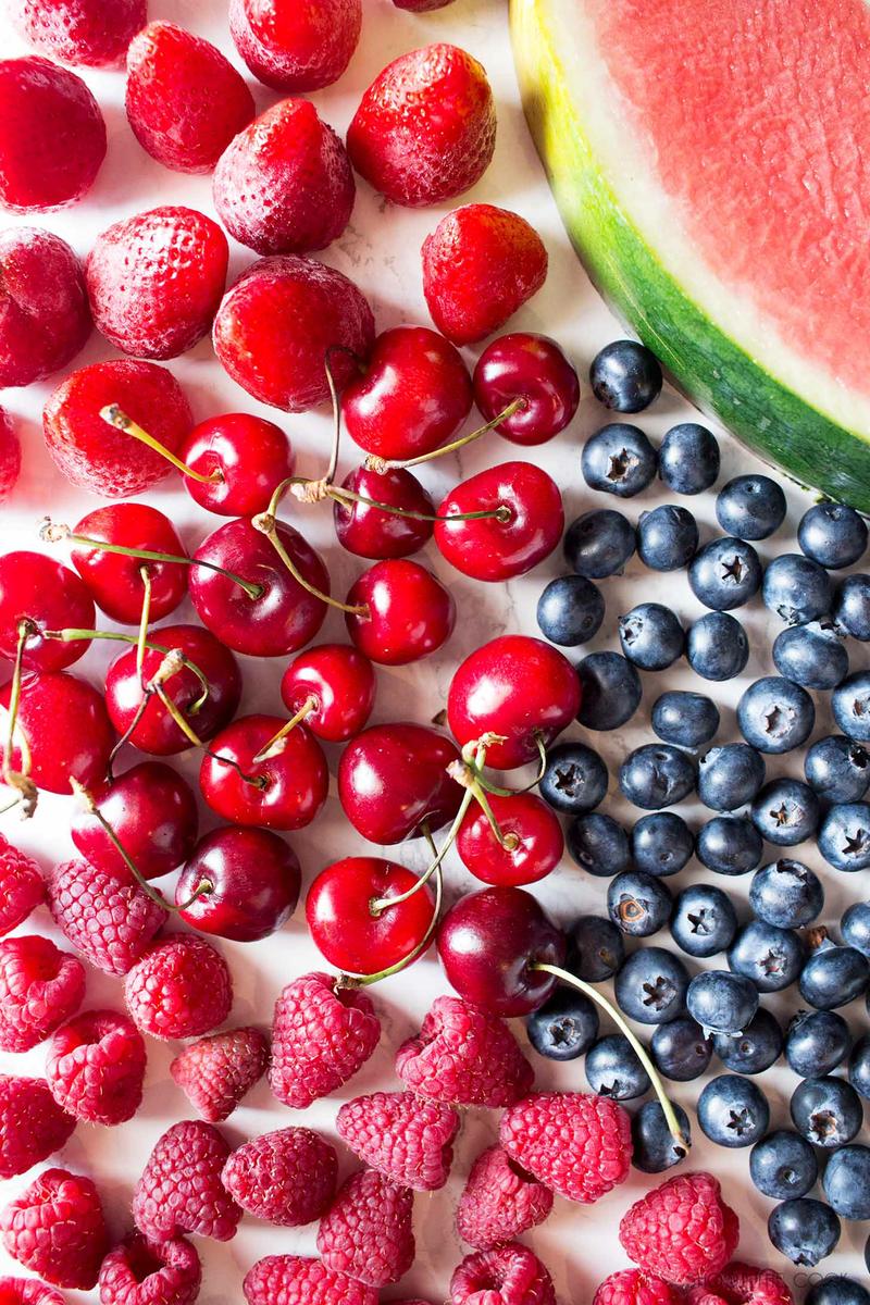 macedonia de frutos rojos ingredientes