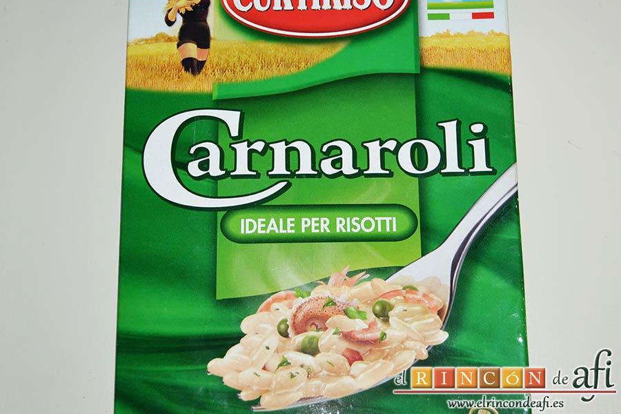 Risotto con champiñones, pera y nueces, elegir un arroz adecuado para risottos