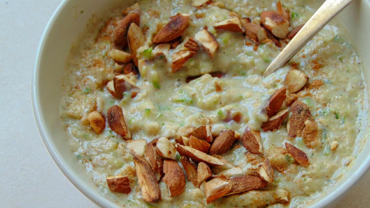 Porridge de avena y calabacin