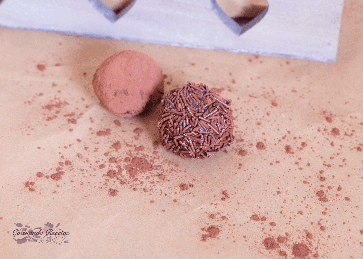 trufas de chocolate