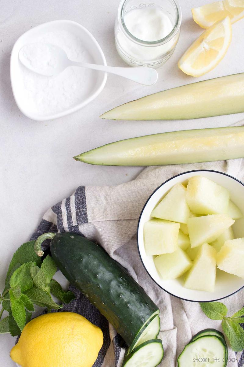 sopa de melon fria ingredientes
