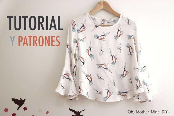 patrones o moldes para blusas modernas