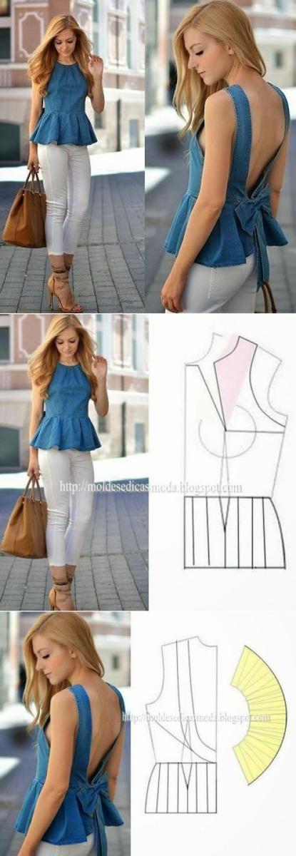 patrones para blusas modernas 2018