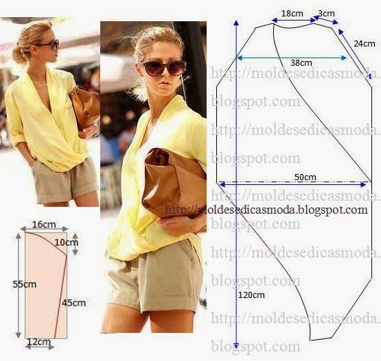 patrones de blusas faciles de hacer para imprimir