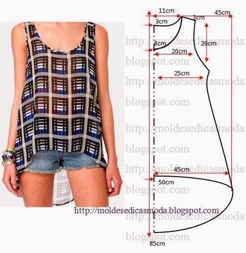 patrones de blusas faciles de hacer para imprimir