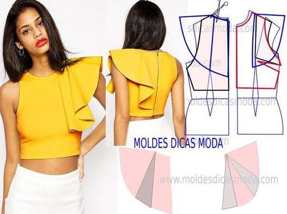 patrones para blusas modernas 2018