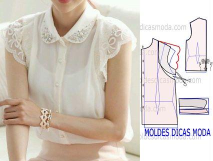 moldes de blusas faciles de hacer